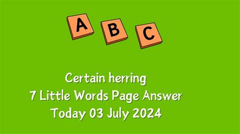 certain herring crossword clue